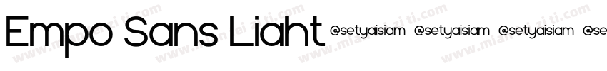 Empo Sans Liaht样品字体转换